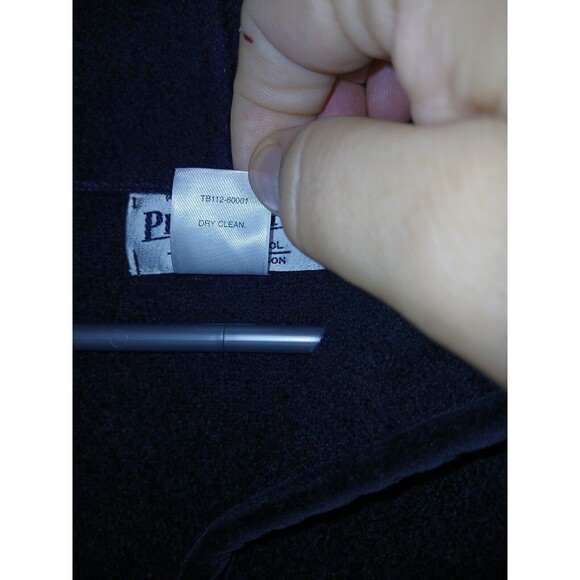 Pendleton 100% Merino Wool 2 Button Blazer Womens Size Medium Black Vintage - Picture 4 of 13